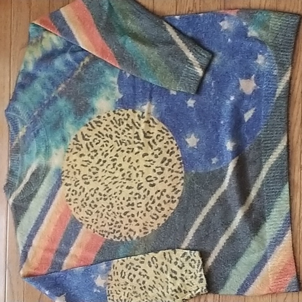 YESNO Oversized Wool Blend Multi Design Sweater Xl - Picture 9 of 12
